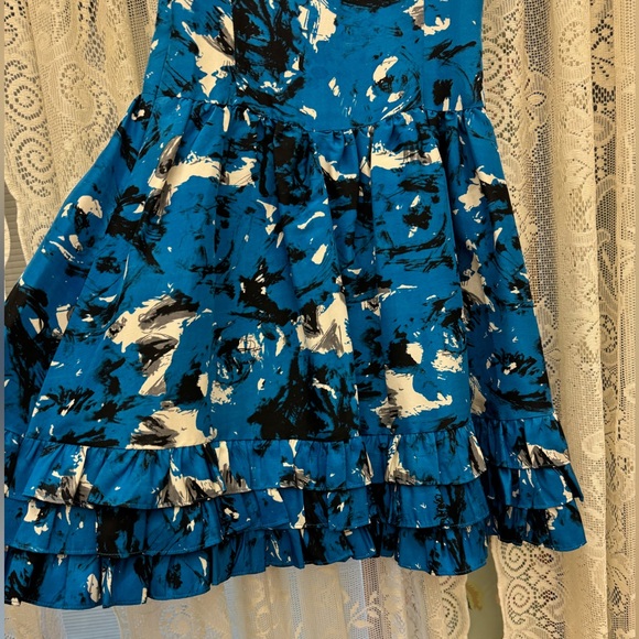 Kensie Floral Blue Mini Dress - Picture 3 of 8